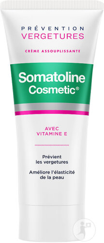 Somatoline Cosmetic Prévention Vergetures Crème Assouplissante Avec Double Vitamine E Tube 200ml