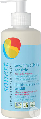 Sonett Liquide Vaisselle Neutre Flacon Pompe 300ml