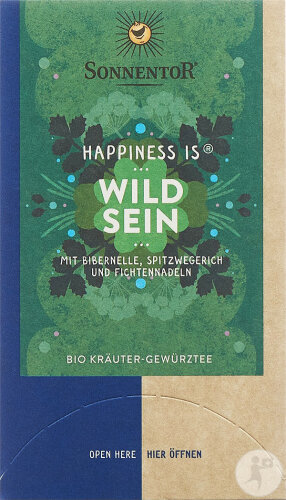 Sonnentor Happiness Is Wild Sein Thé Bio 18 Sachets