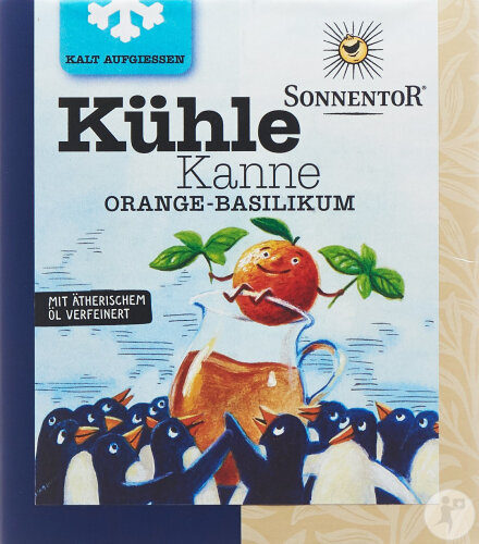Sonnentor Infusion A Froid Orange Basilic Bio 16 Sachets