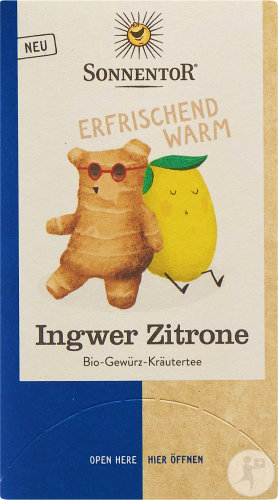 Sonnentor Thé Gingembre Citron 18 Sachets