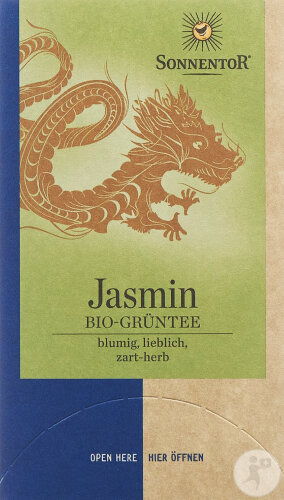 Sonnentor Thé Vert Jasmin Bio 18 Sachets