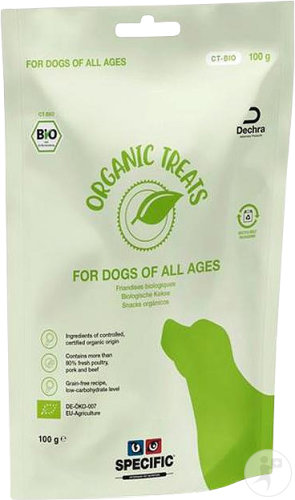 Specific CT Bio Organic Treats Pour Chiens 6x100g