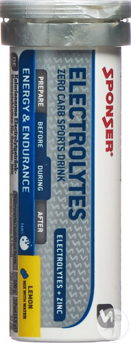 Sponser Electrolytes Tabs Lemon Tablettes Effervescentes 10x4,5g