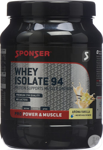 Sponser Whey Isolate 94 Vanilla Boîte 850g