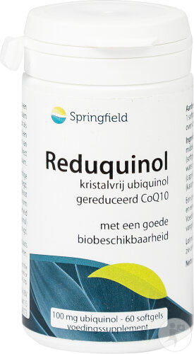 Springfield Reduquinol Ubiquinol Q10 100mg 60 Gélules