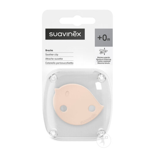 Suavinex Birdies Attache-Sucette Chaine Rose 1 Pièce-2