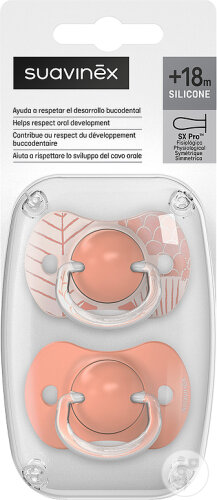 Suavinex Sucettes Symétriques SX Pro +18m Dreams Rose 2 Pièces