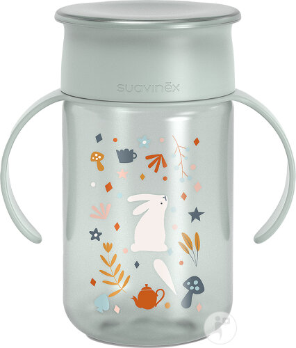 Suavinex Tasse 360° +12m 340ml Wonderland Bleu 1 Pièce