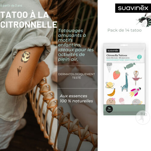 Suavinex Tattoos À La Citronnelle 14 Pièces-3