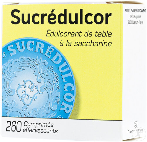 Sucrédulcor Édulcorant De Table À La Saccharine 260 Comprimés Effervescents