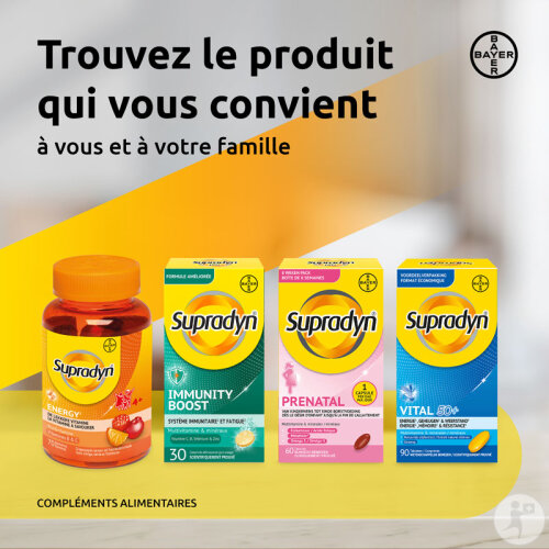 Supradyn Energy 13 Vitamines Et 9 Minéraux Complément Alimentaire 30 Comprimés-3