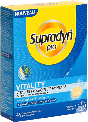Supradyn Pro Vitality 45 Comprimés Effervescents