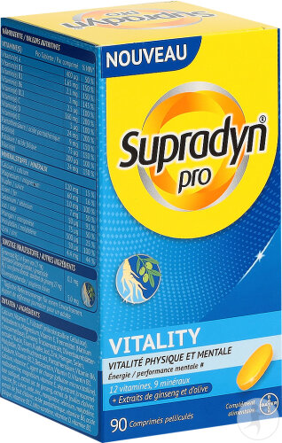Supradyn Pro Vitality 90 Comprimés Pelliculés