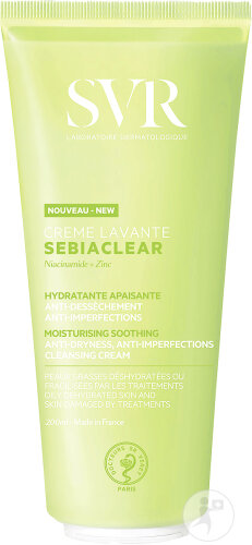 SVR Sebiaclear Crème Lavante Hydratante Apaisante Tube 200ml