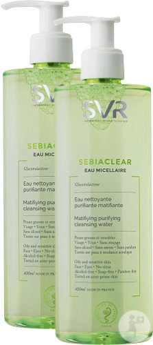 SVR Sebiaclear Eau Micellaire Duopack 2x400ml (CNK non officiel)