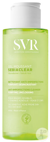 SVR Sebiaclear Gel Moussant 100ml