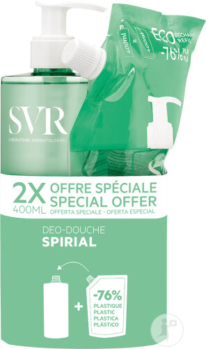SVR Spirial Deo Douche 400ml + Recharge 400ml