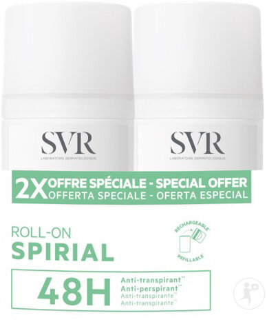 SVR Spirial Duo Roll-On 2x50ml Promo 2e À -40%