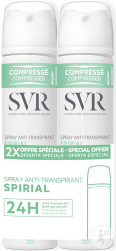 SVR Spirial Duo Spray 2x75ml Promo 2e À -40%