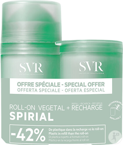 SVR Spirial Roll-On Végétal 50ml + Recharge 50ml