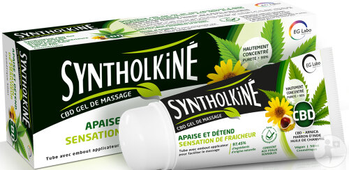 Syntholkiné Cbd Gel De Massage Tube Avec Embout Applicateur 50ml