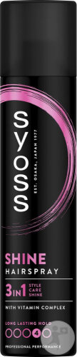 Syoss Laque Cheveux Shine Spray 300ml