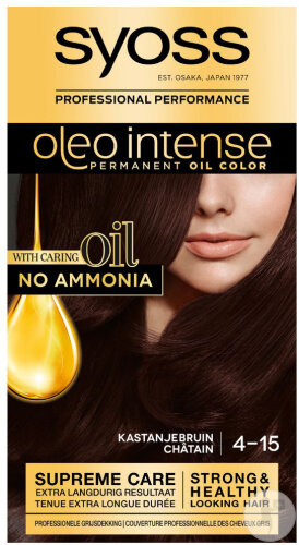 Syoss Oleo Intense Teinture Pour Les Cheveux 4-15 Châtain 1 Kit