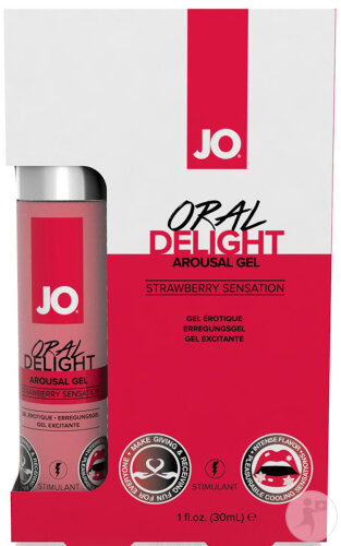 System JO Oral Delight Gel Stimulant Pour Le Clitoris Fraise 30ml