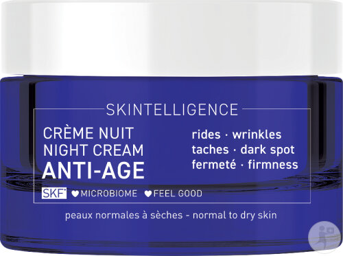 Talika Skintelligence Anti-Âge Crème De Nuit Régénérante Tous Les Types De Peaux Pot 50ml