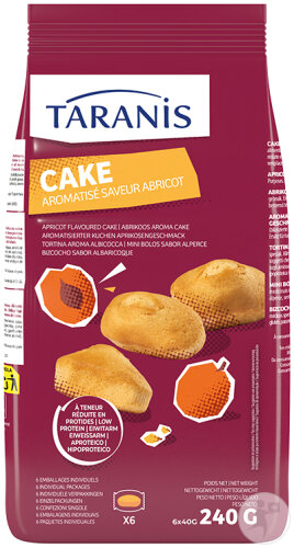 Taranis Mini Cake Abricot 6x40g
