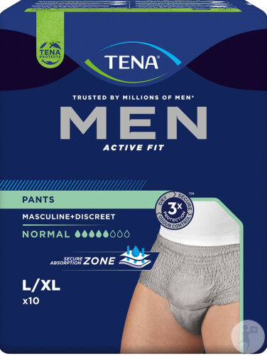 Tena Men Active Fit Pants Normal L/XL 10 Pièces