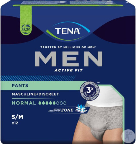 Tena Men Active Fit Pants Normal S/M 12 Pièces