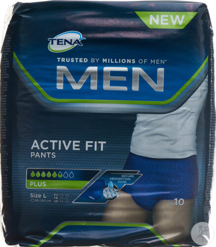 Tena Men Active Fit Pants Plus L/XL 10 Pièces