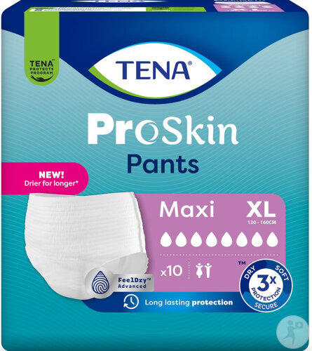 Tena Pants Maxi XL 120-160cm 10 Pièces