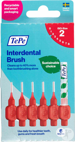 TePe Brossettes interdentaires Original Rouge 0,5mm Pièces 6