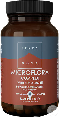 TerraNova Complexe Microflore Avec FOS & Plus 50 Capsules