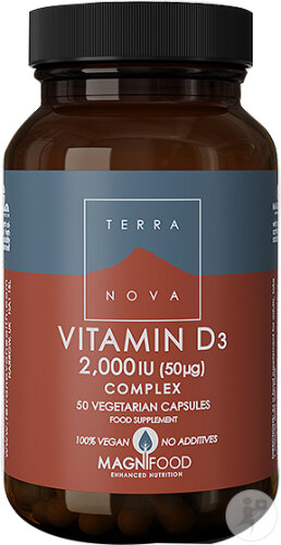 TerraNova Vitamine D 2000UI 50mcg Complexe 100 capsules