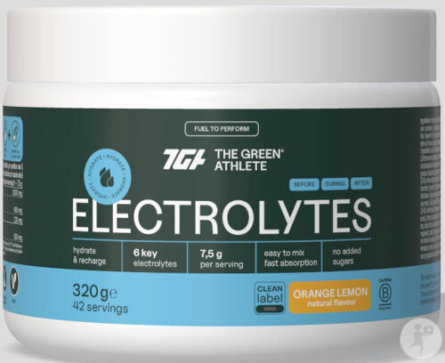 The Green Athlete Elektrolytes Orange-Citron Végan 320g