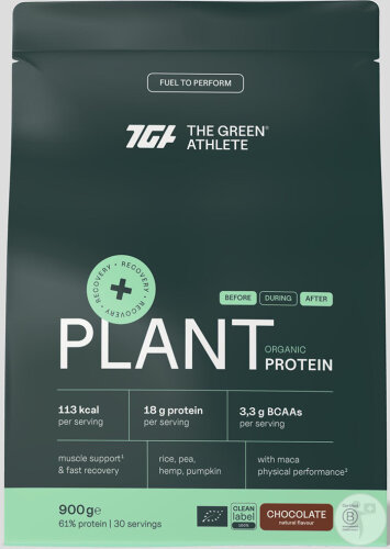 The Green Athlete Protéine Végétale Chocolat Bio Et Végan 900g