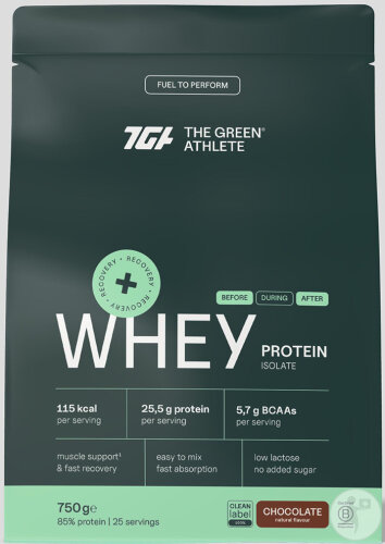 The Green Athlete Whey Protein Isolate Chocolat 750g
