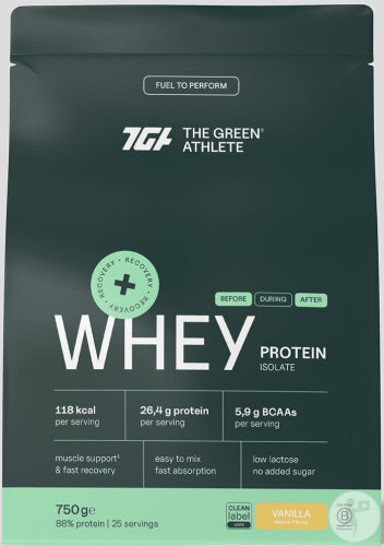 The Green Athlete Whey Protein Isolate Vanille 750g