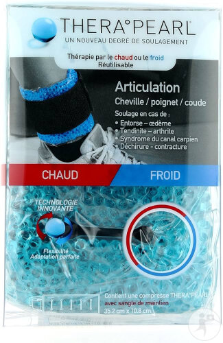 TheraPearl Articulation Poche Thermique Chaud/Froid Cheville/Poignet/Coude 1 Pièce