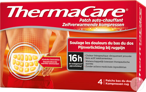 Thermacare Patch Chauffant Douleurs Dos Et Muscles 4 Pièces
