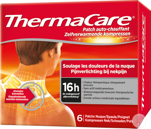 Thermacare Patch Chauffant Douleurs Nuque-Épaule-Poignet 6 Pièces