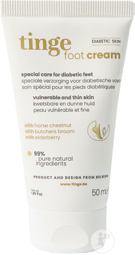 Tinge Crème Pour Le Pied Diabétique Tube 50ml