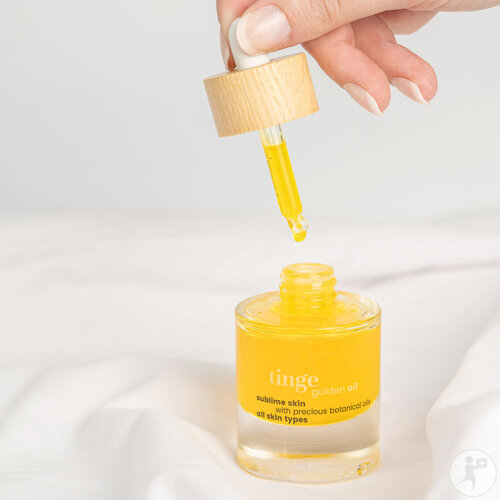 Tinge Huile Sèche Dorée Corps Et Cheveux Tous Types De Peaux Flacon Compte-Gouttes 30ml-6