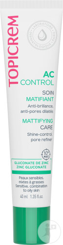 Topicrem AC Soin Matifiant Peaux Sensibles Mixtes À Grasses Tube 40ml