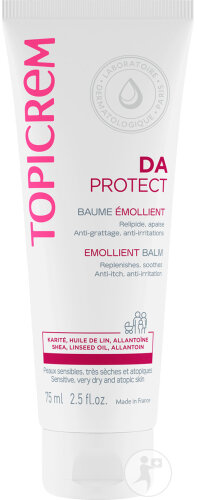 Topicrem DA Baume Émollient Peaux Sensibles Très Sèches Et Atopiques Tube 75ml