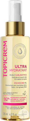 Topicrem Huile Ultra-Hydratante Peaux Sensibles Et Sèches 125ml